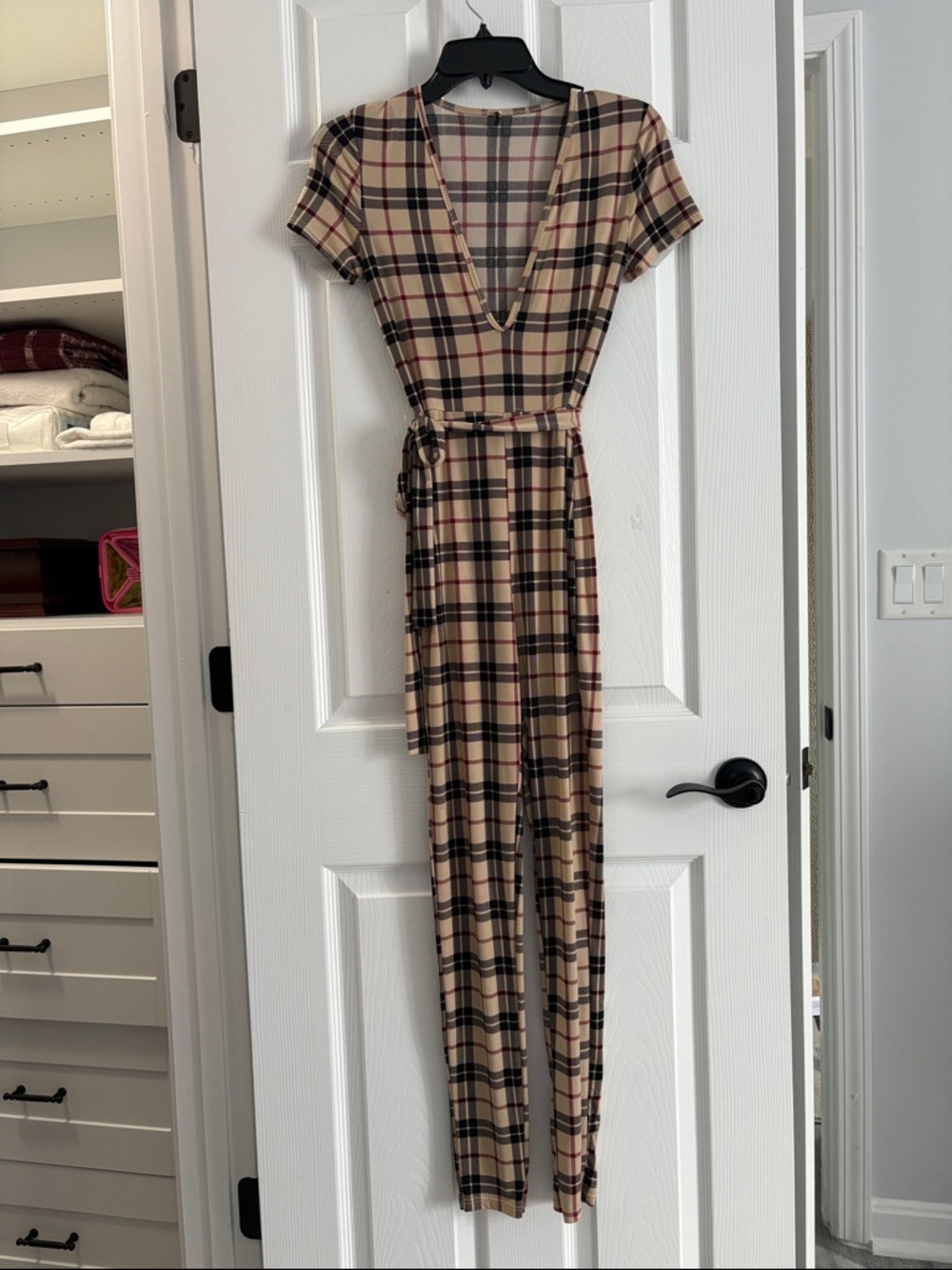 Burberry Jumpsuit in Beige and Black